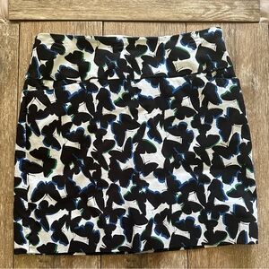 Swing Control Women’s Black & White Butterfly Print Skort, Size 12
